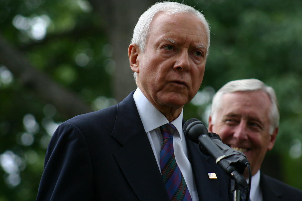 Senator Orin Hatch Says That People Getting Unemployment Benefits Should Be Tested for Drugs
